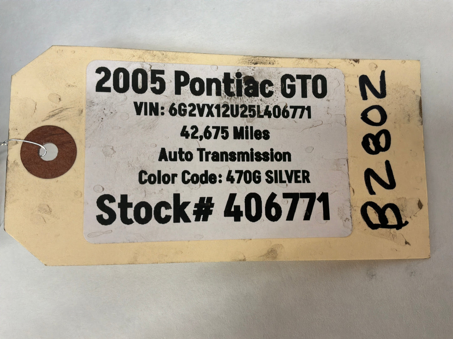 2005 Pontiac GTO LH Driver Front Fender Wheel House Well Liner OEM