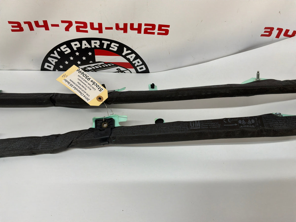 2014 Chevrolet SS Sedan RH & LH Roof Side Rail Curtain Airbag Air Bag Set OEM
