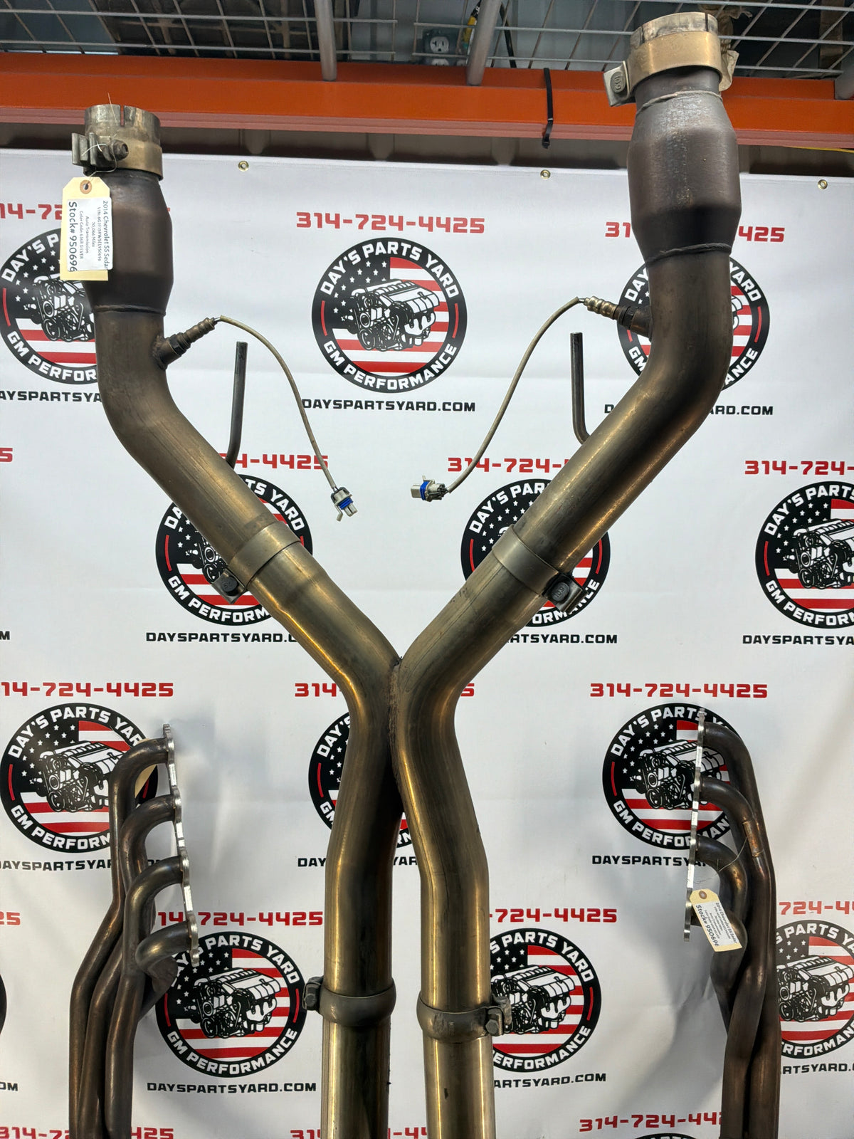 2014 Chevy SS Sedan American Racing Long Tube Exhaust Headers w/ Catted X Pipe
