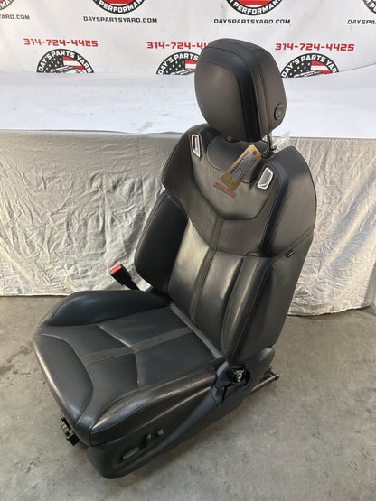 2017 Chevy SS Sedan Front LH Driver Seat Black Leather Alcantara Suede OEM