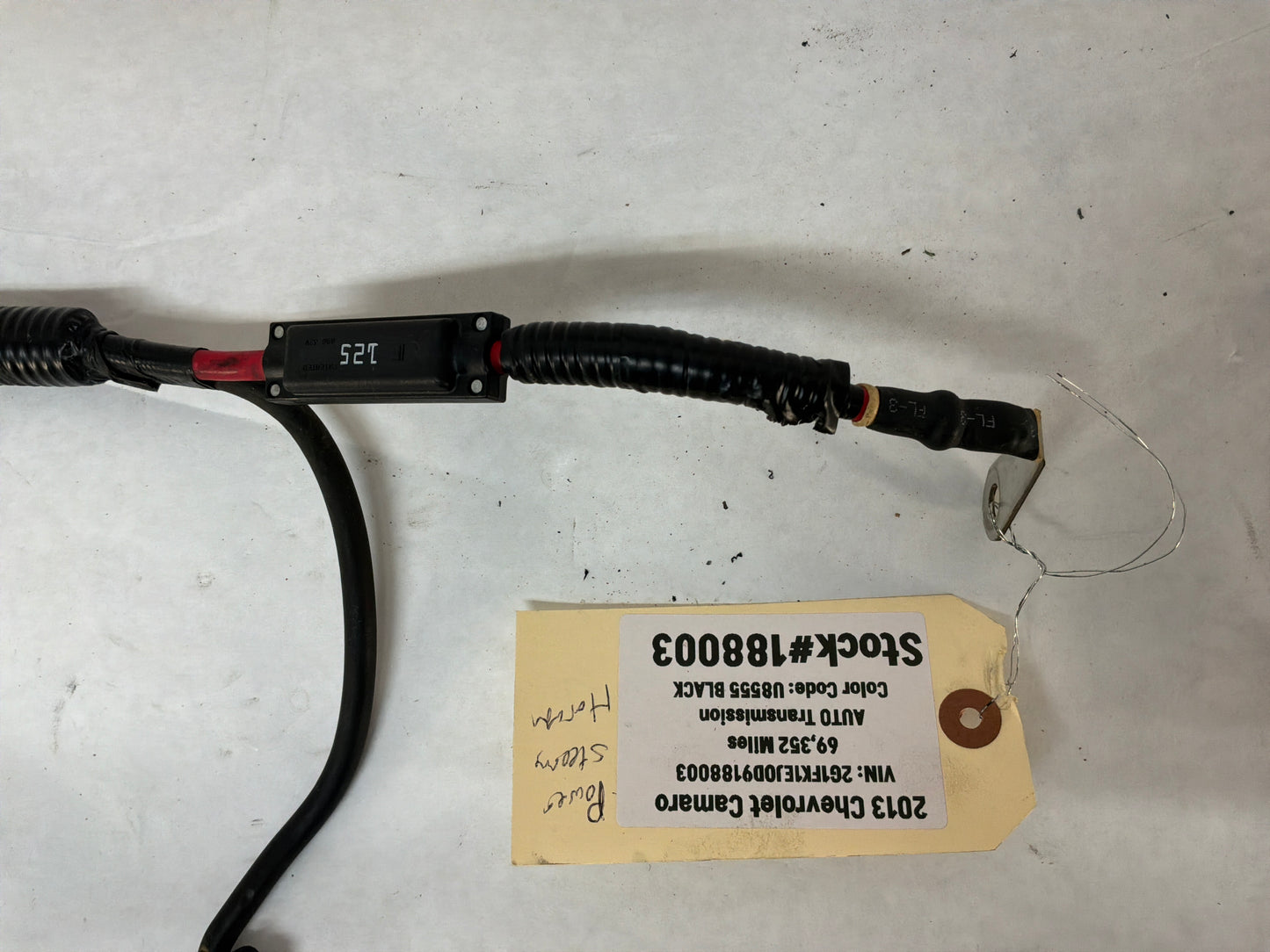 2014 Chevy Camaro SS Electric Power Steering Positive Negative Battery Wire Harness OEM
