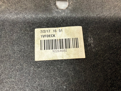 2017 Chevy SS Sedan Trunk Deck Lid Liner Carpet Felt Panel OEM