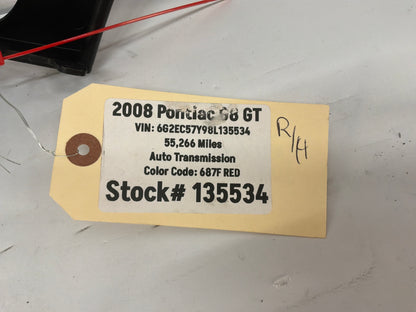 2008 Pontiac G8 Base RH & LH Dash Cowl Defrost Trim Extensions Panels OEM