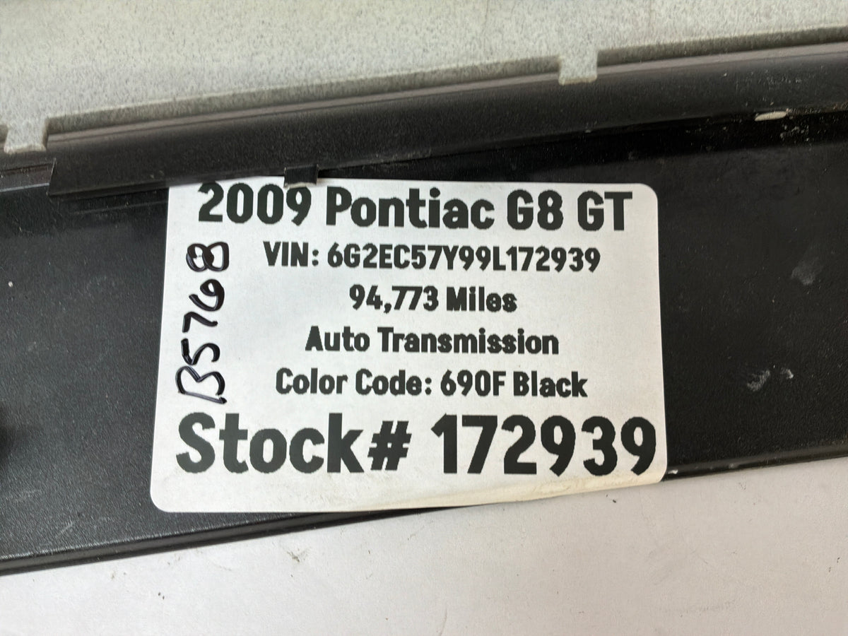 2009 Pontiac G8 GT RH Passenger Hood Scoop  OEM - Day's Parts Yard