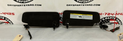 2016 Cadillac CTS-V Sedan RH & LH Sunvisor Sun Visor Shade Set w/ Clips OEM