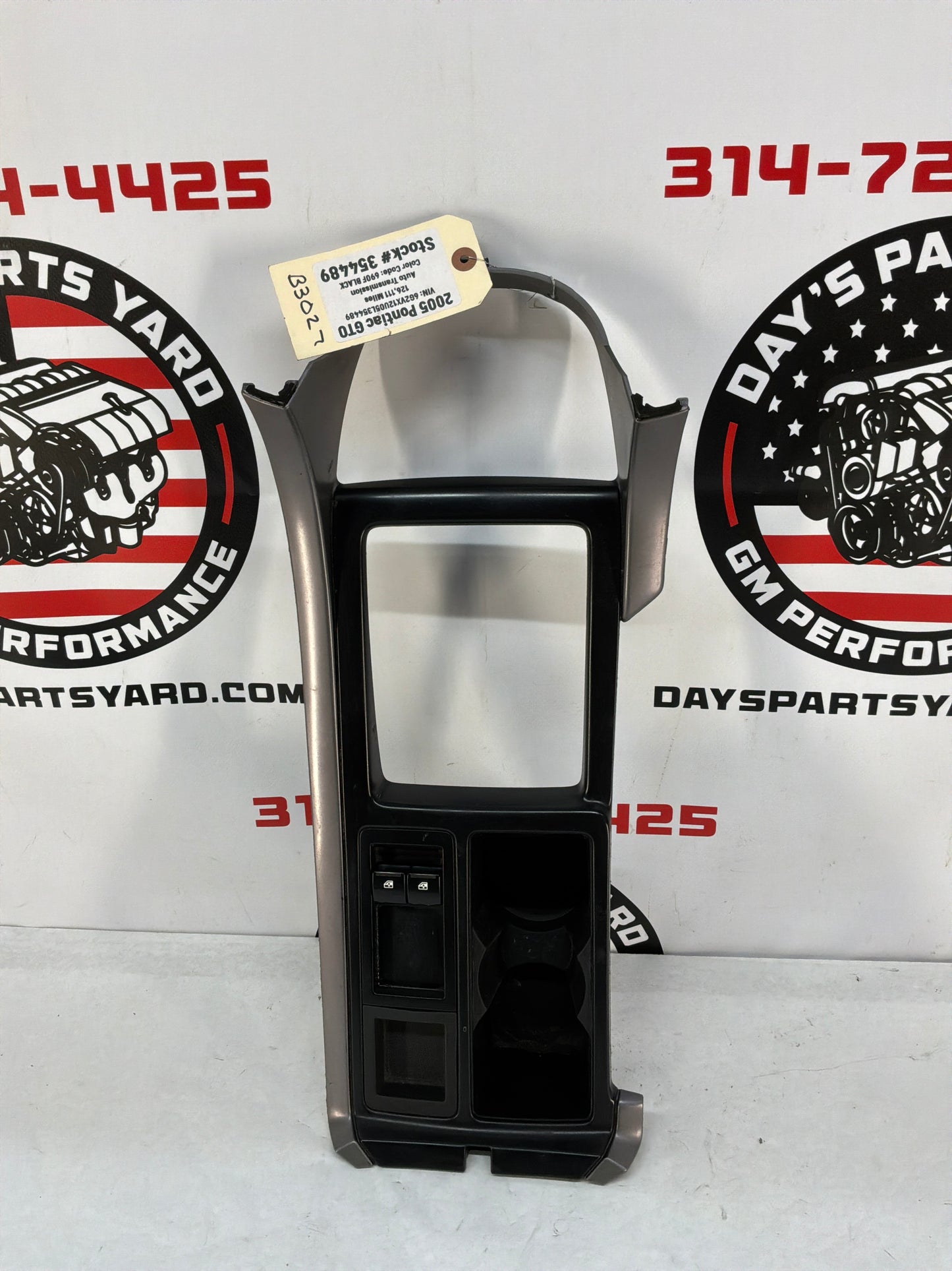 2005 Pontiac GTO Center Console Shifter Bezel Trim Plate Window Switches OEM