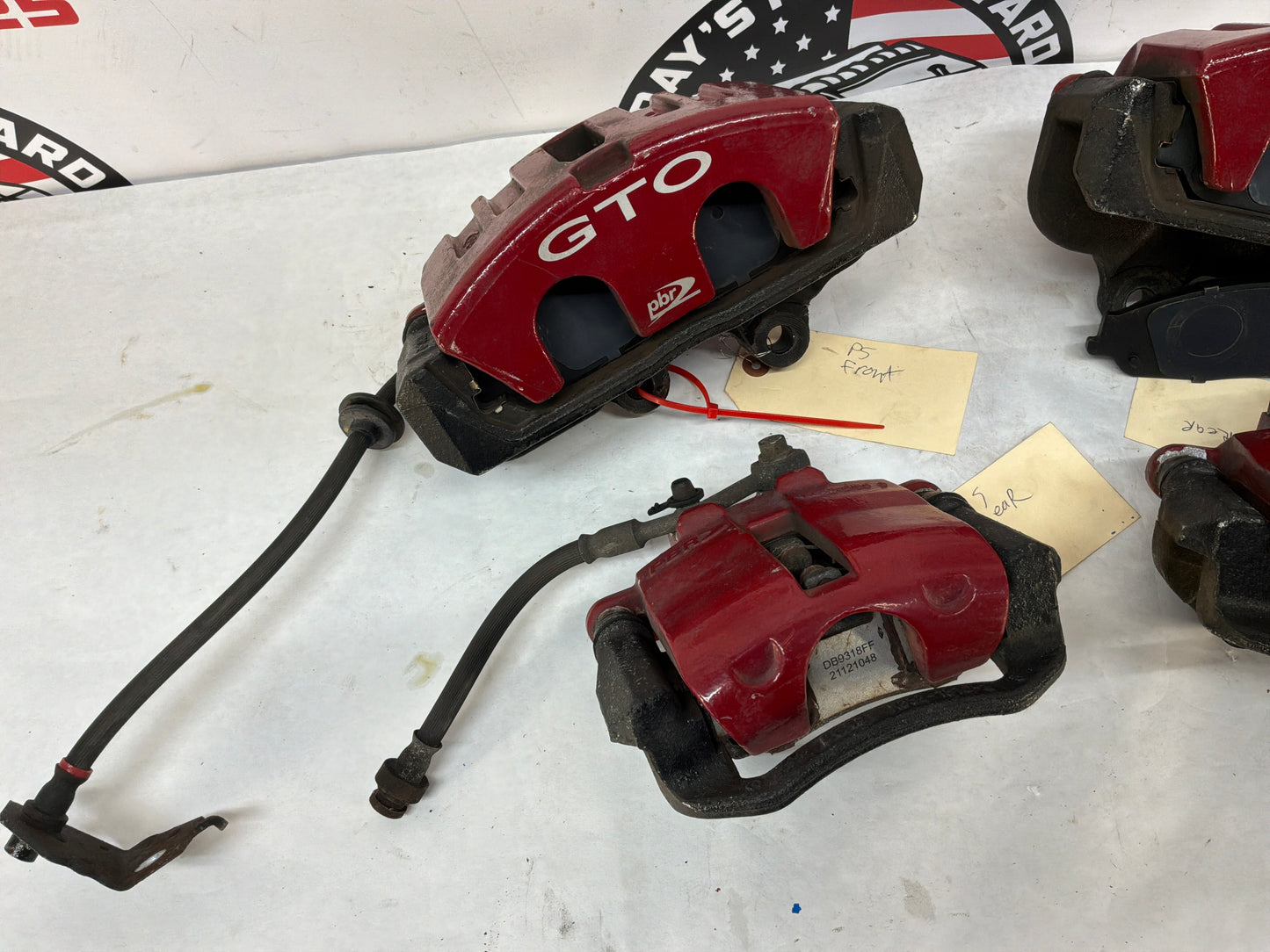 2005 Pontiac GTO Front & Rear PBR Brake Calipers OEM
