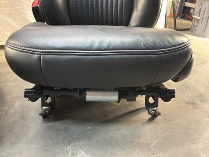 2002 Chevy C5 Corvette Convertible Seats RH & LH Front Black Leather Seats OEM