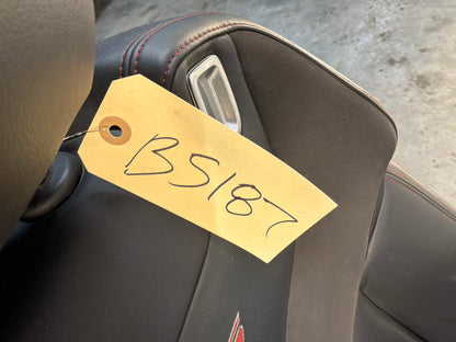 2017 Chevy SS Sedan Front LH Driver Seat Black Leather Alcantara Suede OEM