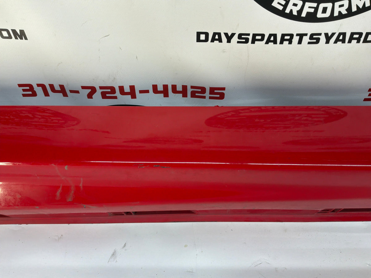 2008 Pontiac G8 GT RH Passenger Rocker Molding Side Skirt Panel Trim Red OEM