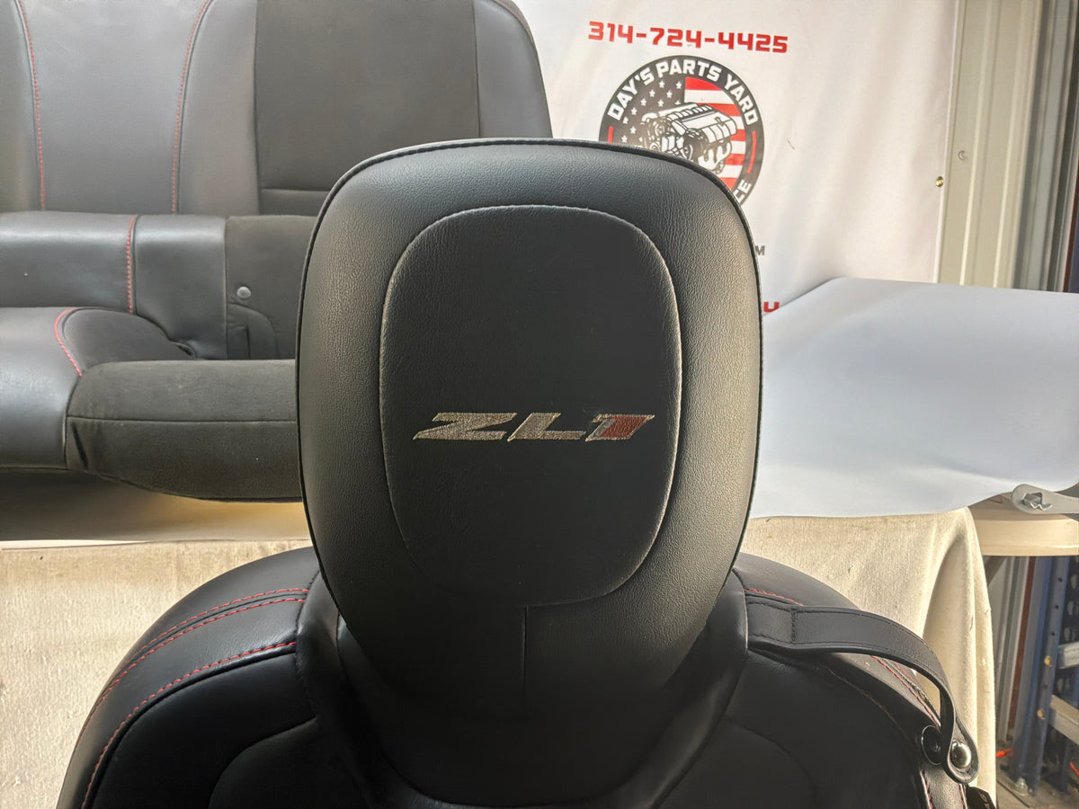 2013 Chevy Camaro ZL1 Seats Fronts & Rears Recaro Leather and Suede OEM