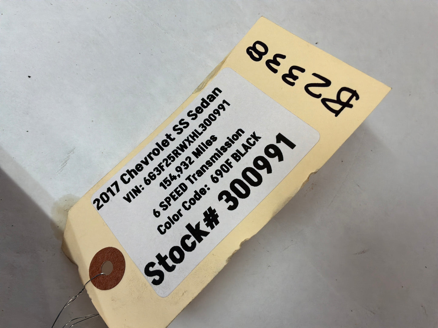 2017 Chevy SS Sedan LH Driver Rear Window Regulator Motor OEM