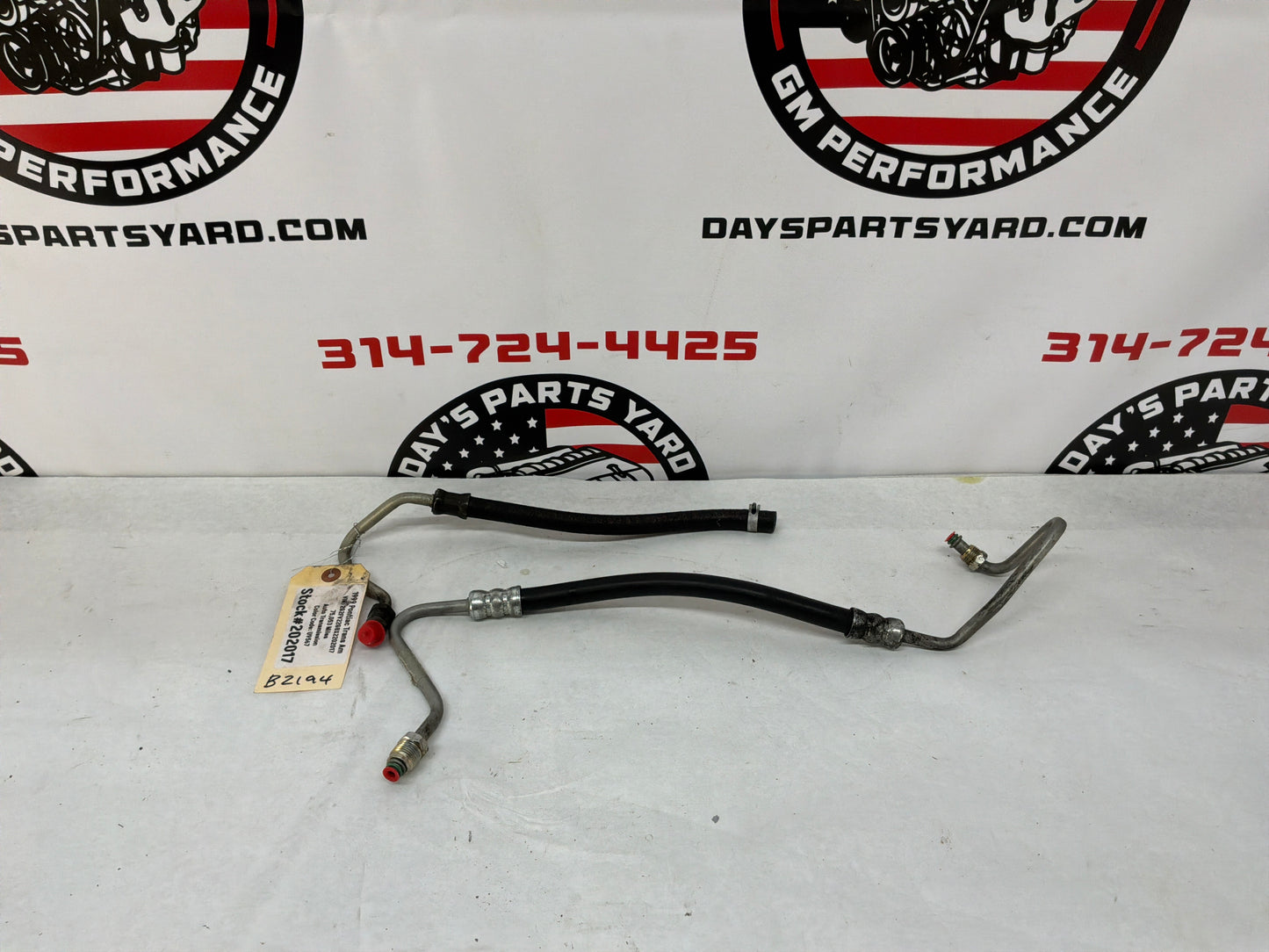 1999 Pontiac Trans Am WS6 Power Steering Lines OEM