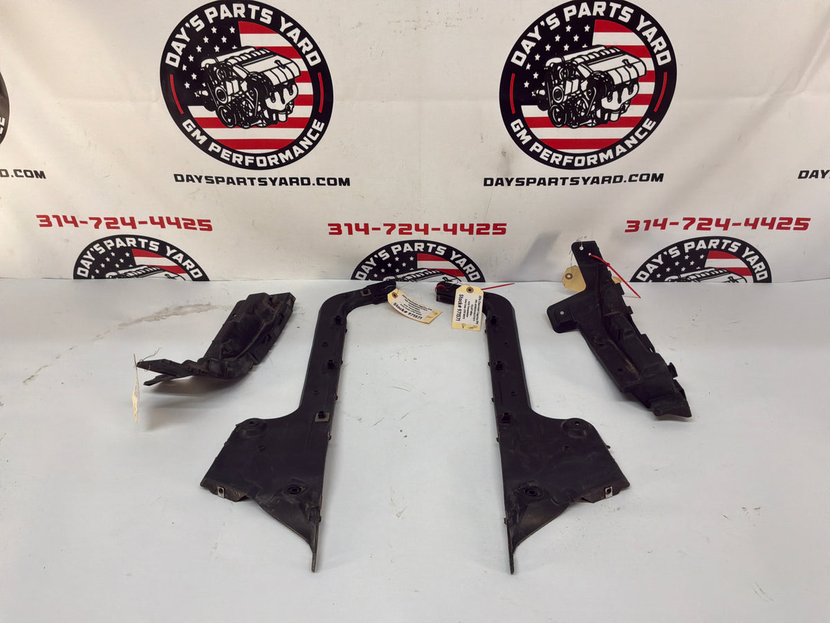 2014 Chevy Caprice RH & LH Rear Bumper Guide Brackets Mounts Supports OEM