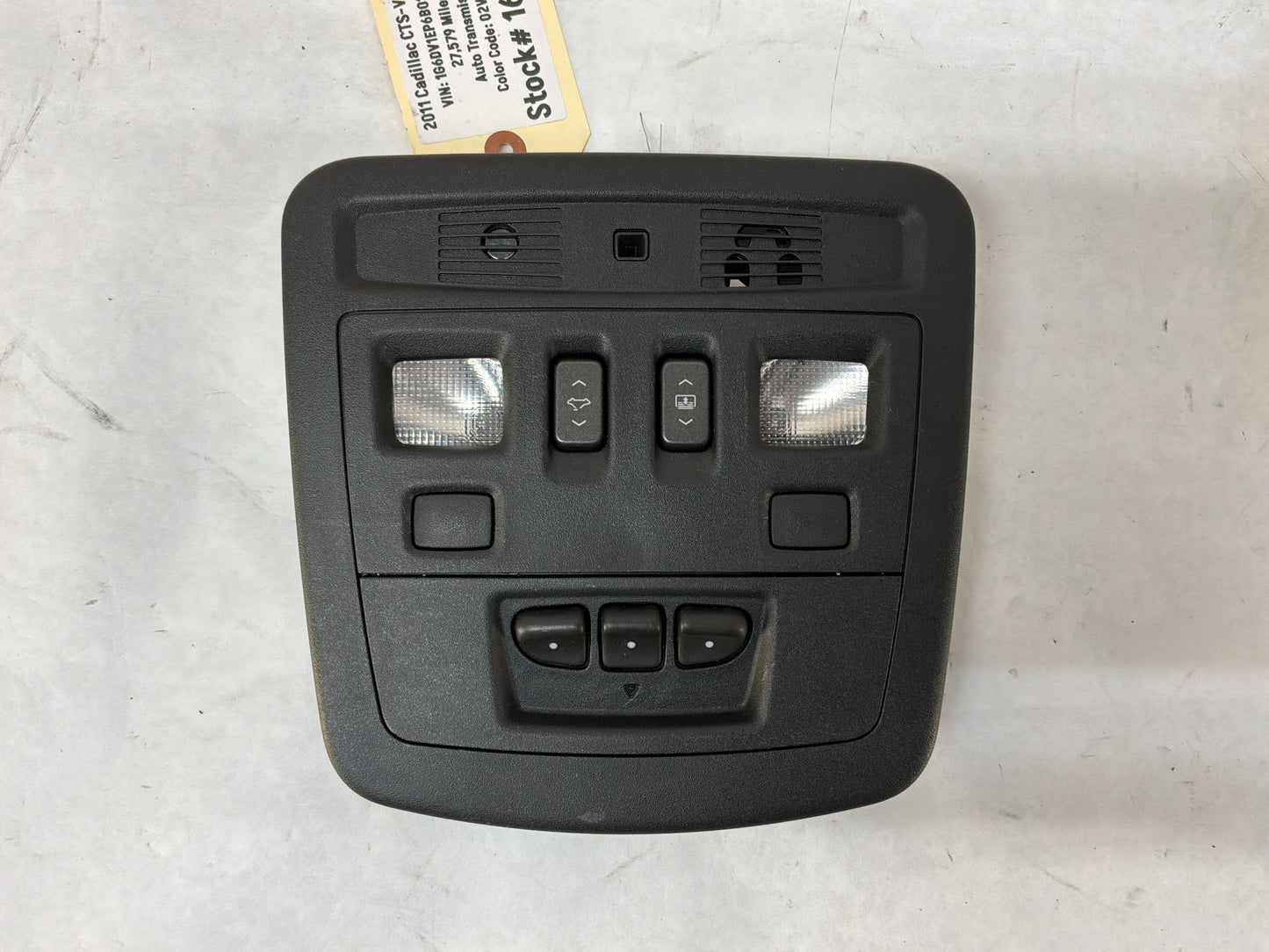2011 Cadillac CTS-V Coupe Over Head Overhead Roof Console Dome Light OEM