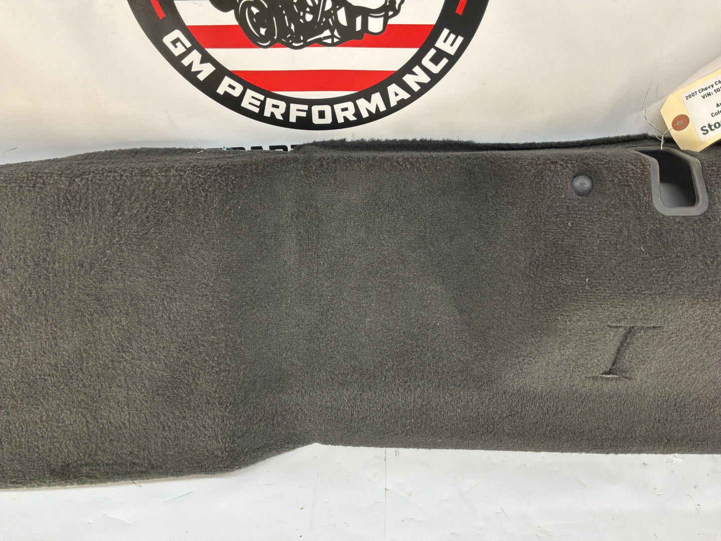 2007 Chevy C6 Corvette Convertible Rear Trunk Carpet Trim Ebony OEM
