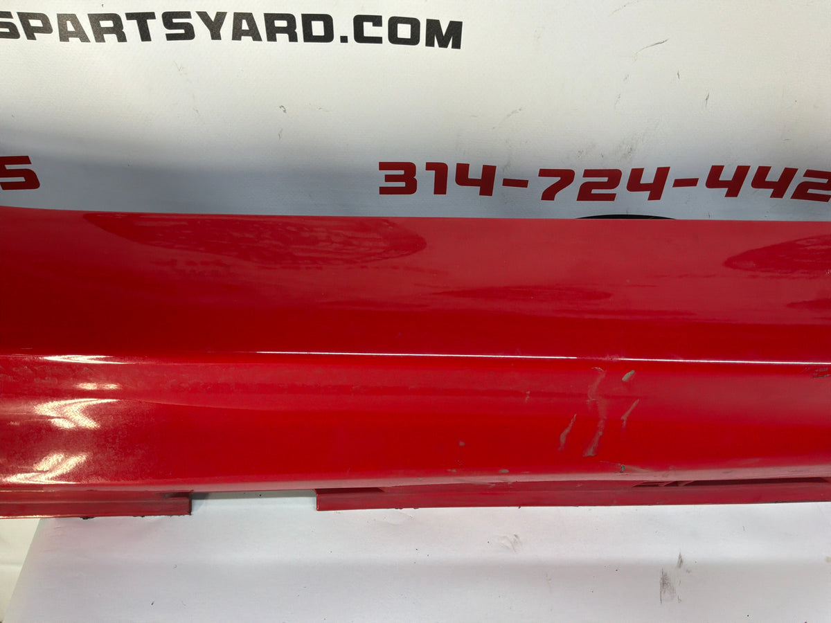 2008 Pontiac G8 GT RH Passenger Rocker Molding Side Skirt Panel Trim Red OEM