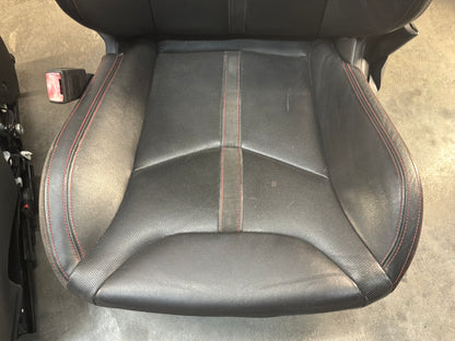 2014 Chevy SS Sedan Seats Fronts and Rears Black Leather Alcantara Suede OEM