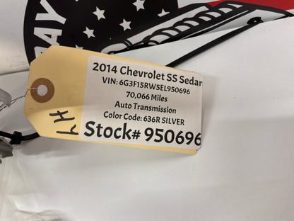 2014 Chevy SS Sedan LH Driver Front Fender Silver OEM
