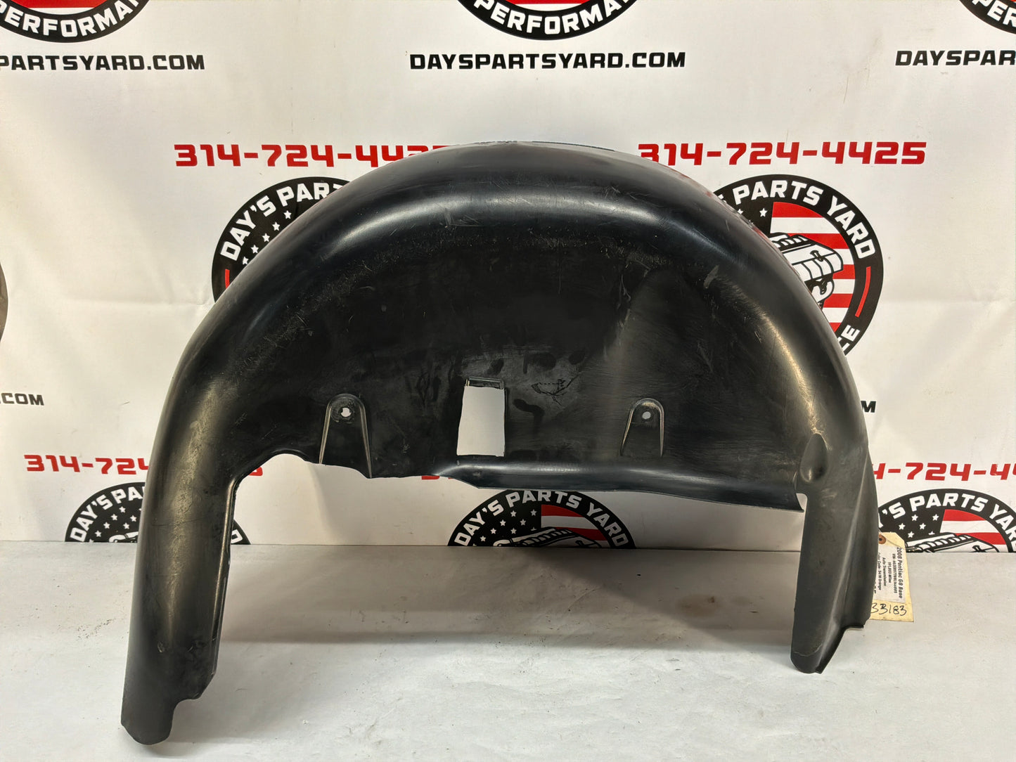 2008 Pontiac G8 Base RH Passenger Rear Fender Wheelhouse Well Liner OEM