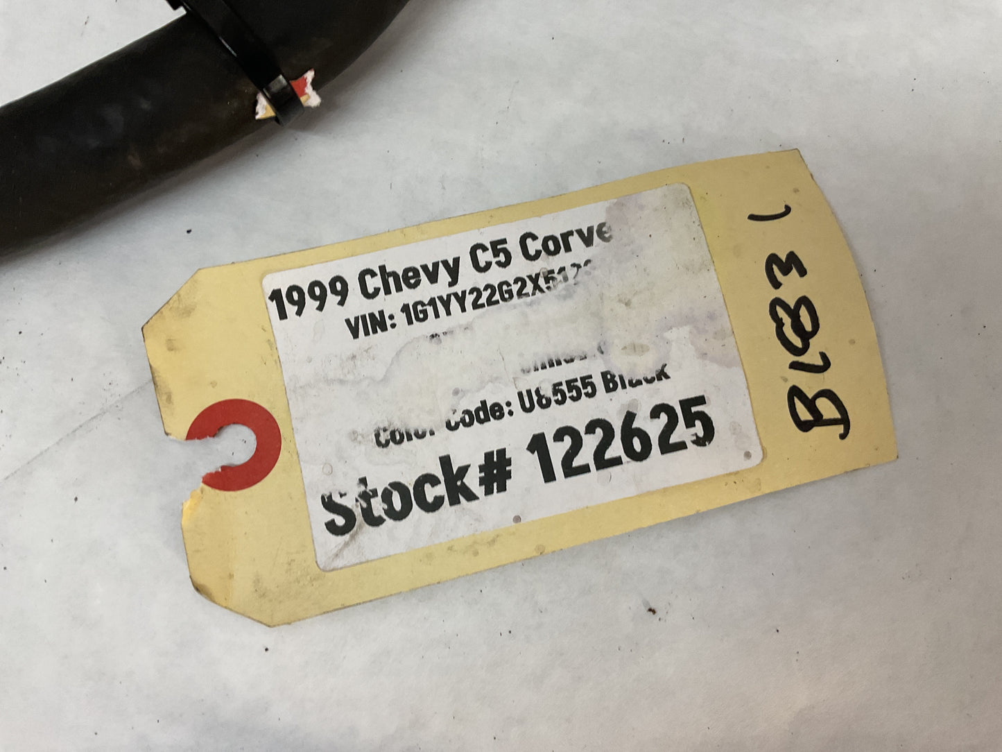 1999 Chevy C5 Corvette Power Brake Booster Vacuum Hose