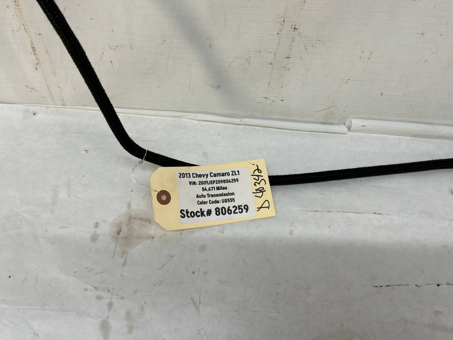 2013 Chevy Camaro ZL1 NPP Bi Mode Exhaust Actuator Line Hose Tube Pipe OEM
