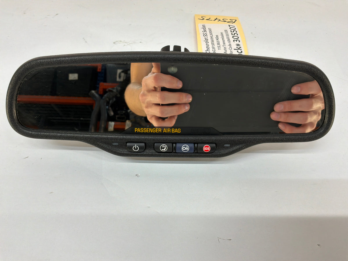 2017 Chevy SS Sedan Rear View Rearview Mirror Auto Dimming & OnStar OEM