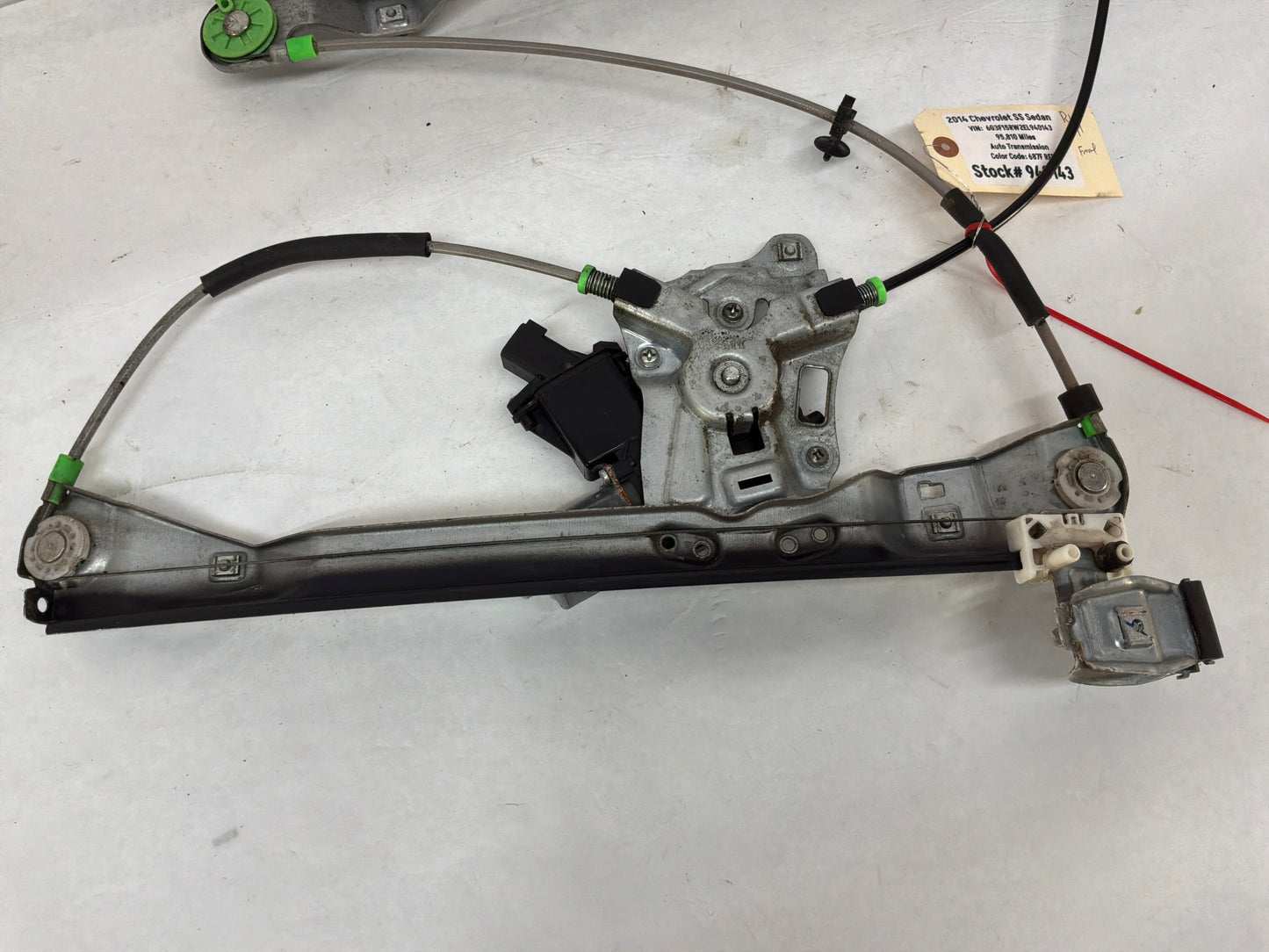 2014 Chevy SS Sedan RH Passenger Front Window Regulator Motor OEM