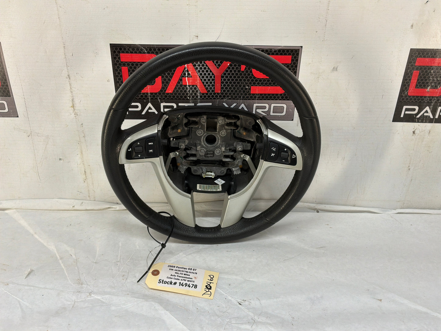 2008 Pontiac G8 GT Steering Wheel OEM