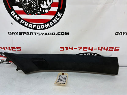 2016 Cadillac CTS-V RH & LH Interior A Pillar Trim Black Suede OEM