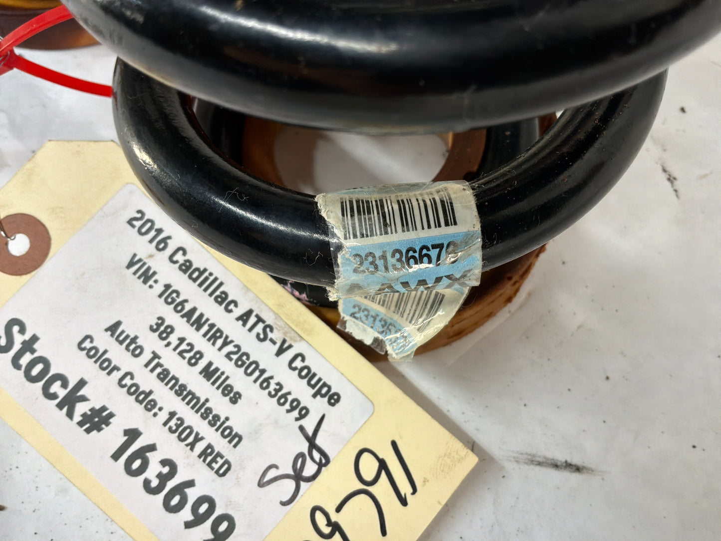 2016 Cadillac ATS-V Coupe Rear Coil Springs OEM