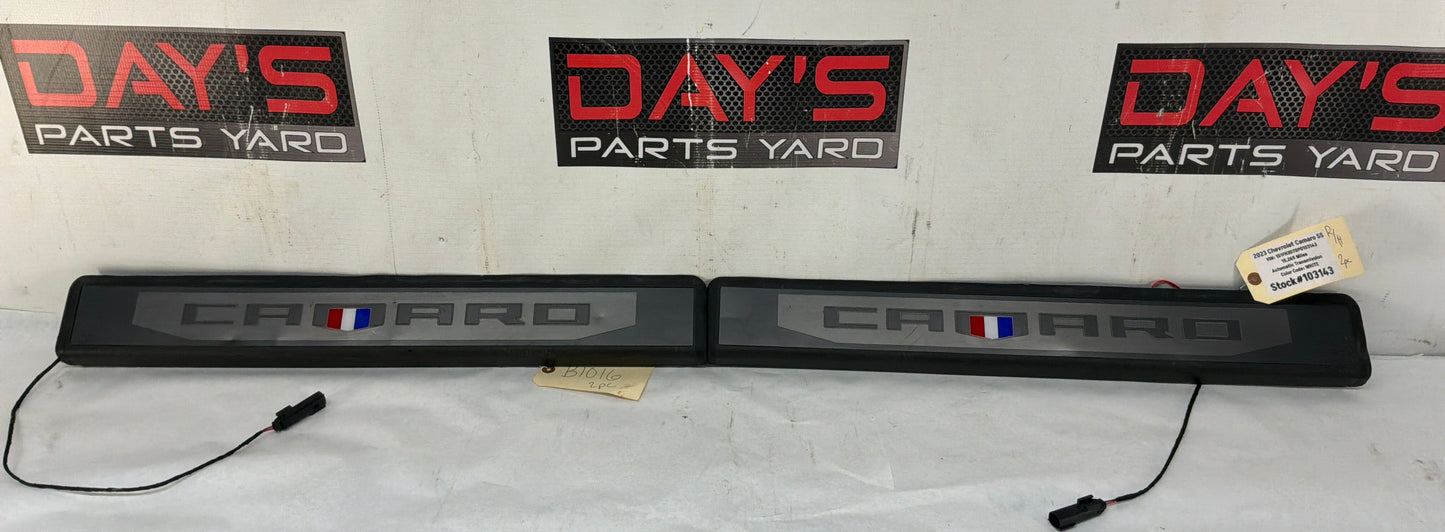 2023 Chevy Camaro SS RH & LH Illuminated Door Sill Trim Scuff Plate Panel OEM