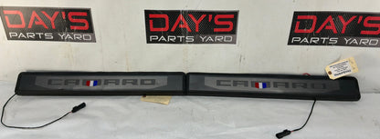 2023 Chevy Camaro SS RH & LH Illuminated Door Sill Trim Scuff Plate Panel OEM