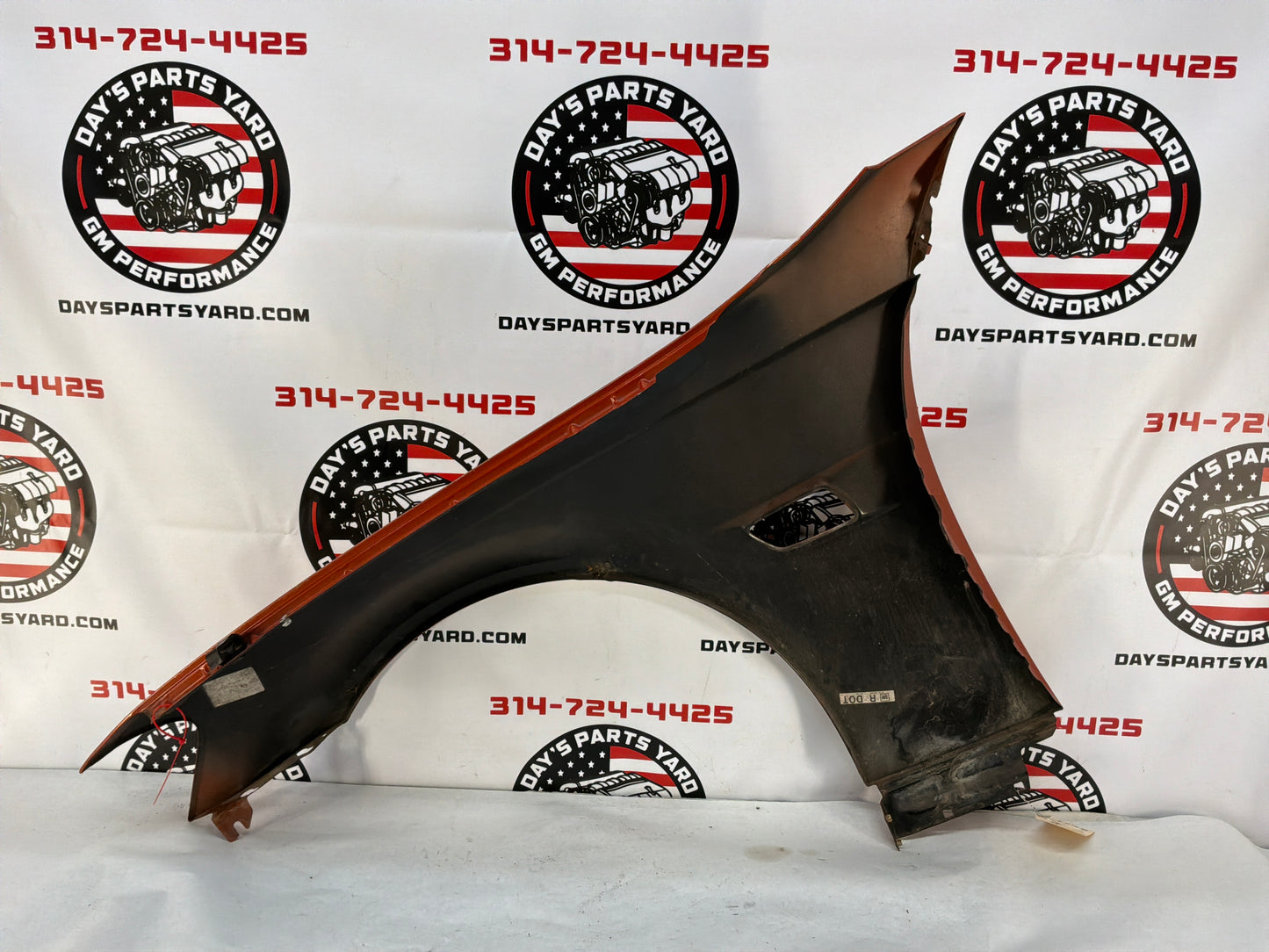 2008 Pontiac G8 Base RH Passenger Front Fender Orange OEM