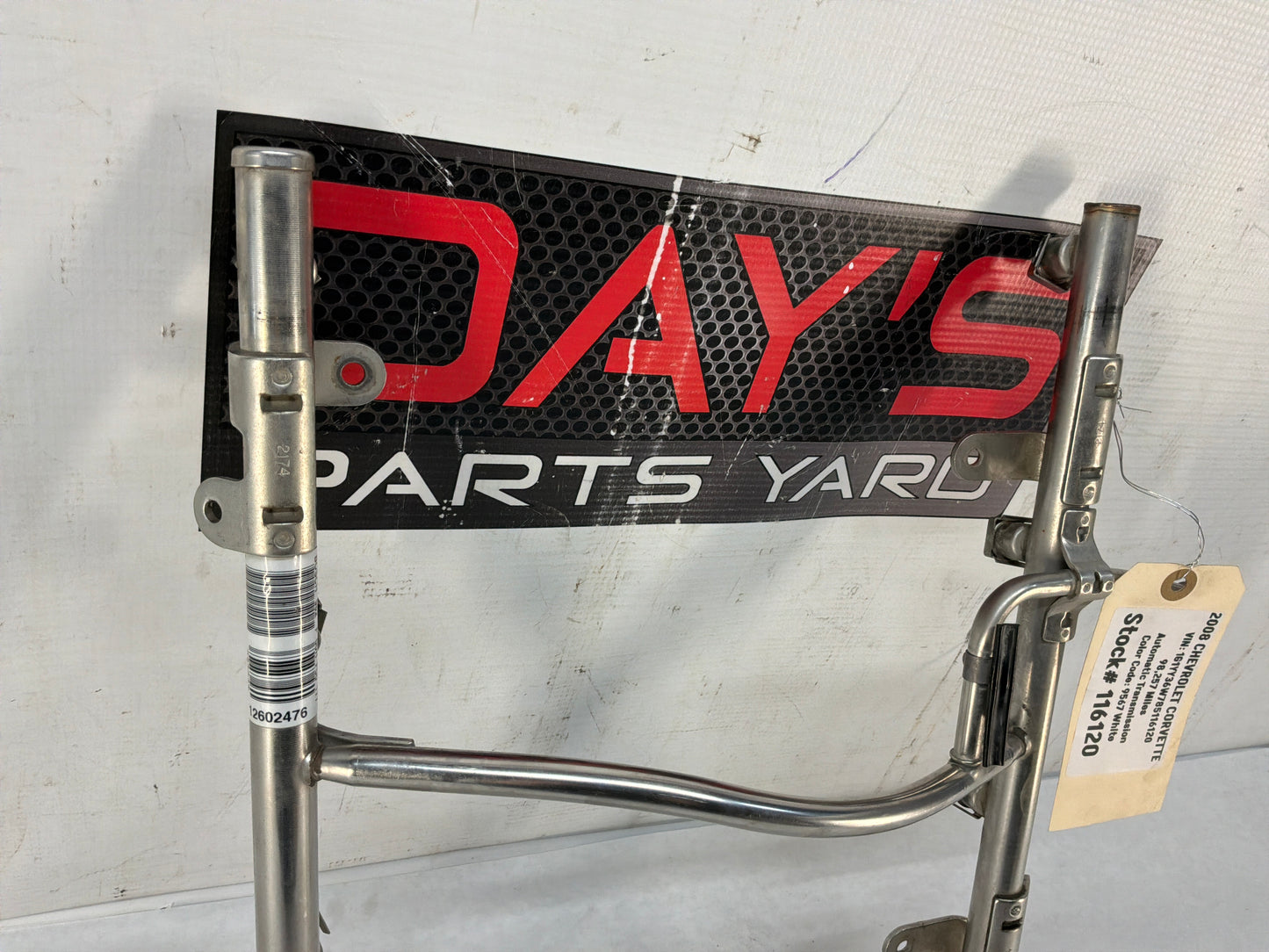2008 Chevy C6 Corvette Fuel Injection Rail  OEM - Day's Parts Yard