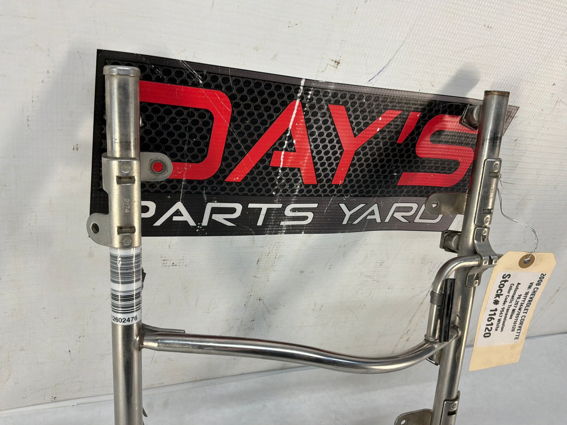 2008 Chevy C6 Corvette Fuel Injection Rail  OEM - Day's Parts Yard