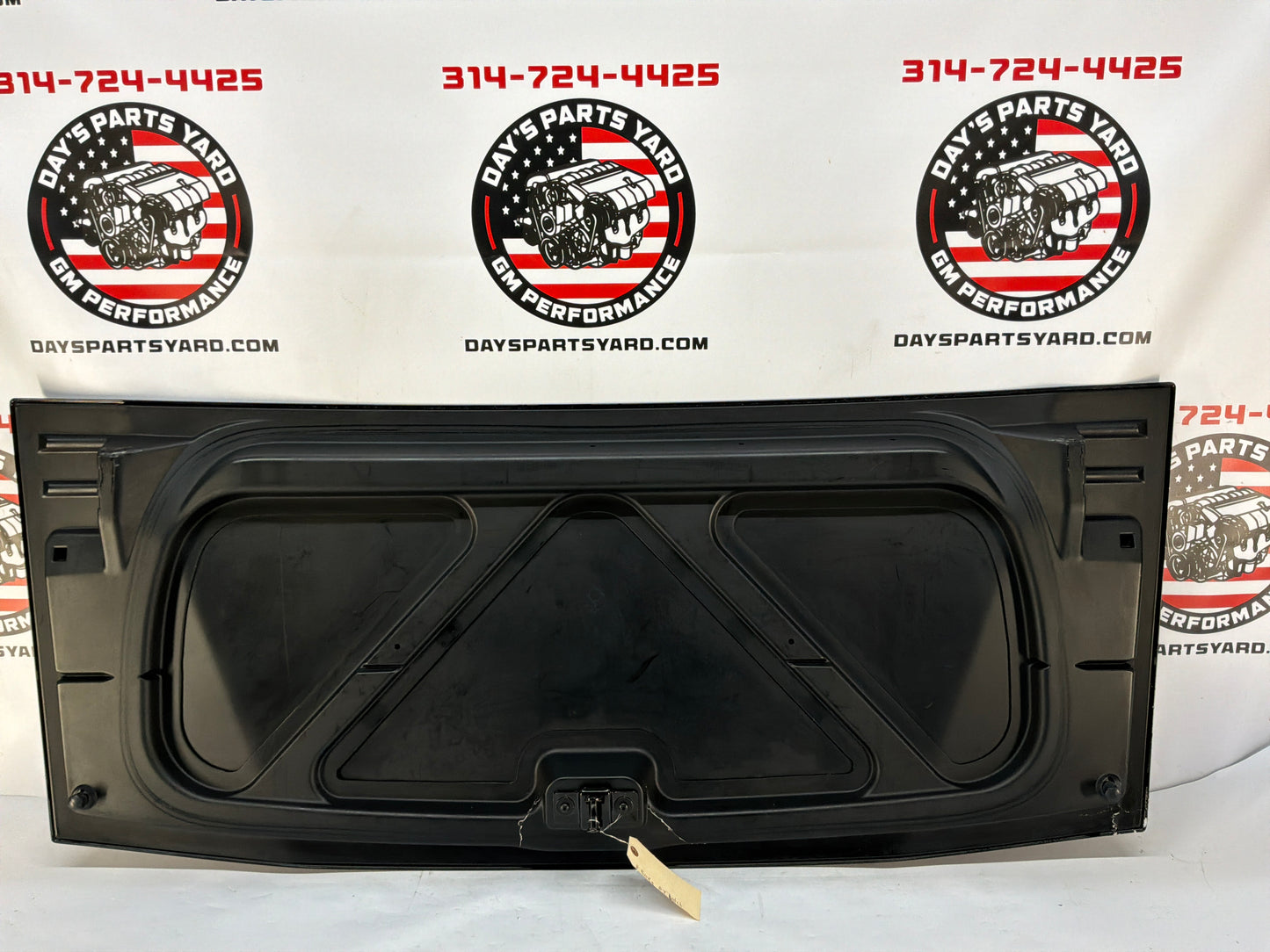 2007 Chevy C6 Corvette Convertible Trunk Deck Lid Black OEM cracked by latch