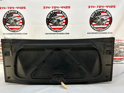 2007 Chevy C6 Corvette Convertible Trunk Deck Lid Black OEM cracked by latch
