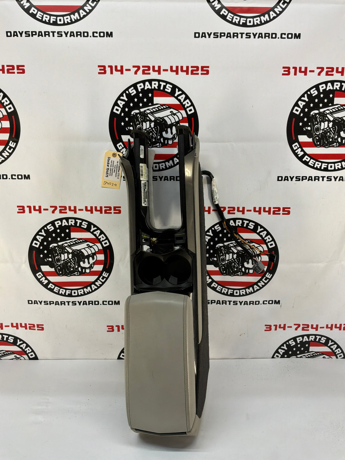 REPICTURE TAKE TRIM OFF AND PUT WITH B4531   2009 Cadillac CTS-V Center Console Armrest Gray Grey OEM - Day's Parts Yard