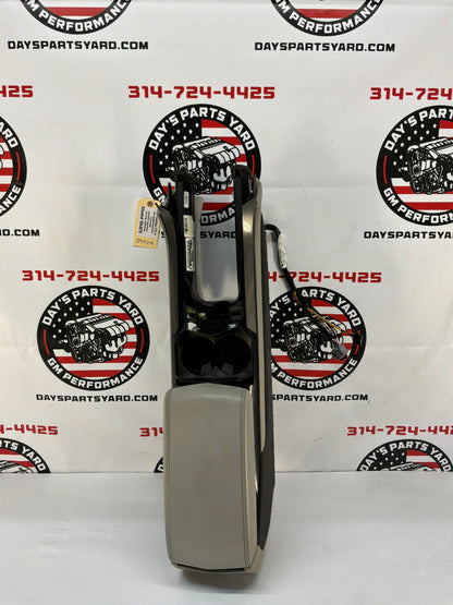 REPICTURE TAKE TRIM OFF AND PUT WITH B4531   2009 Cadillac CTS-V Center Console Armrest Gray Grey OEM - Day's Parts Yard
