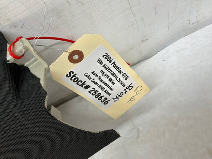 2004 Pontiac GTO RH Passenger Rear Interior Quarter C Pillar Seat Belt Cover Trim Panel OEM