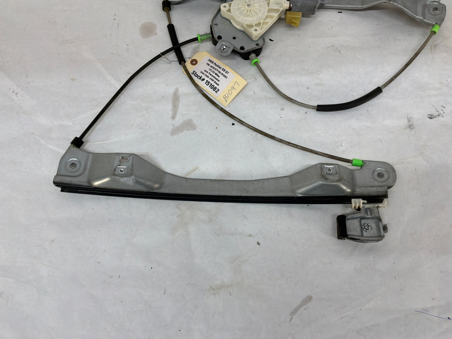 2008 Pontiac G8 GT LH Driver Front Door Window Regulator Motor OEM