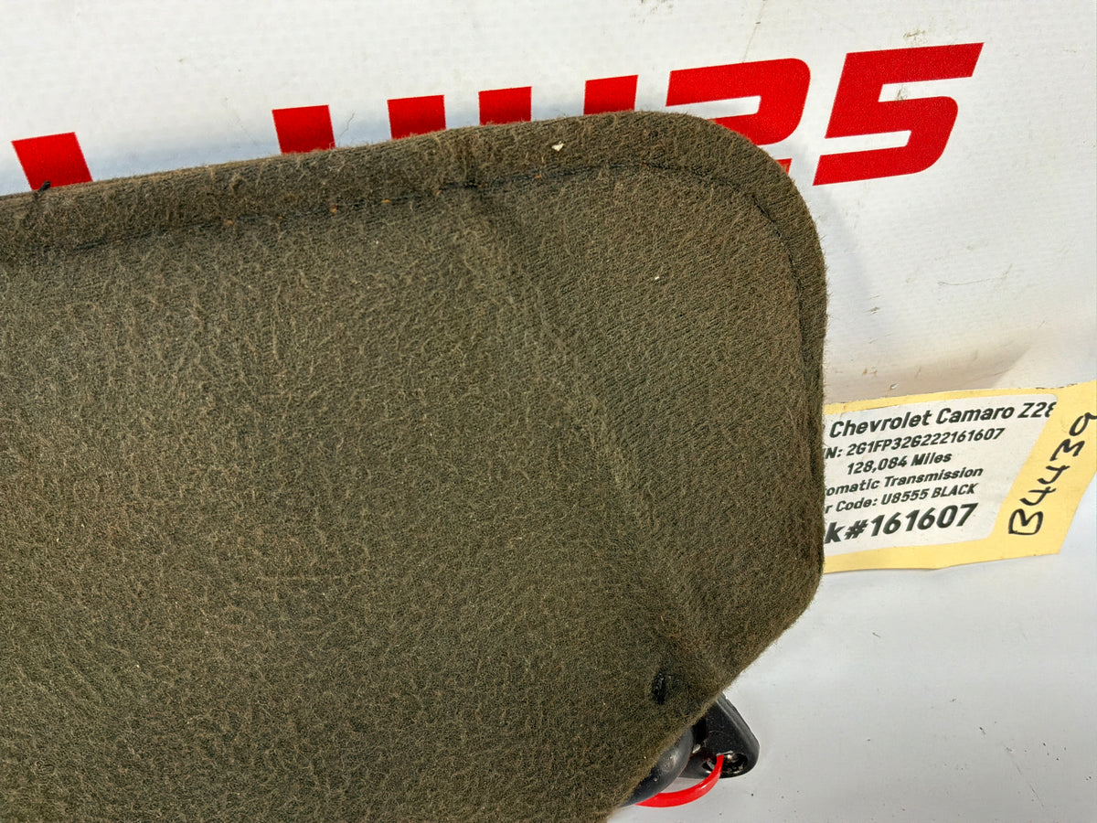 2002 Chevy Camaro Z28 RH Passenger Sunvisor Sun Visor Shade Tan OEM