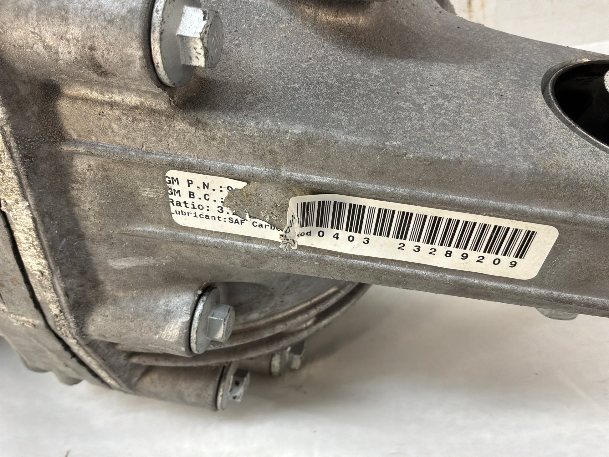 Rear diff - Day's Parts Yard