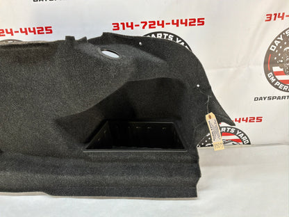 2016 Cadillac CTS-V RH Passenger  Interior Trunk Quarter Cargo Carpet Trim Panel Cover OEM
