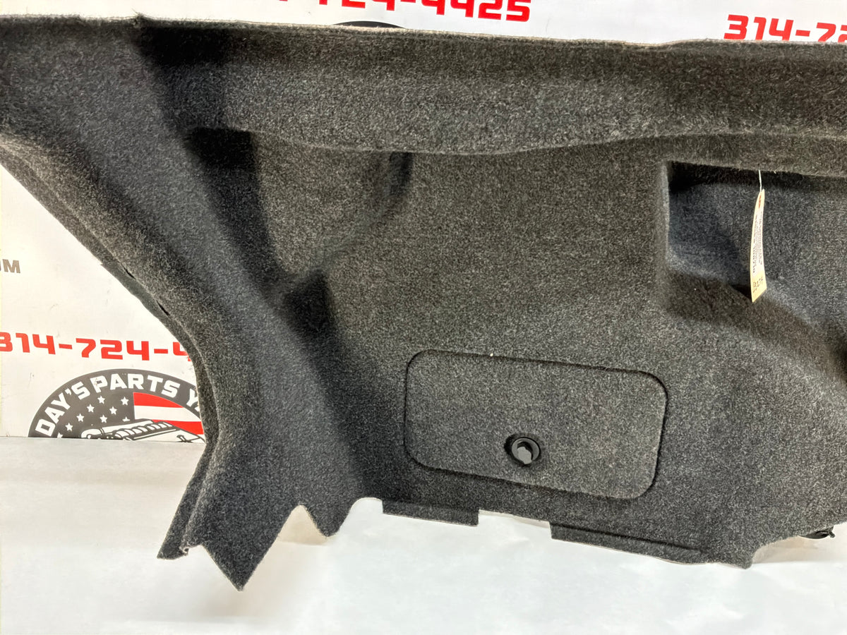 2016 Cadillac CTS-V LH Driver Interior Trunk Quarter Cargo Carpet Trim Panel Cover OEM