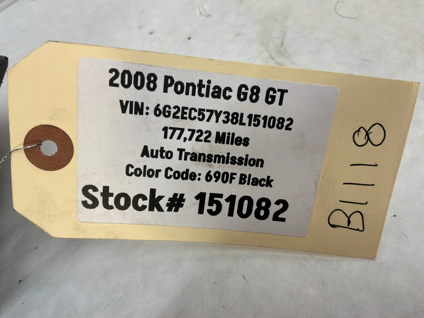 2008 Pontiac G8 GT LH Driver Front Seat Rear Outer Frame Track Trim Cover OEM