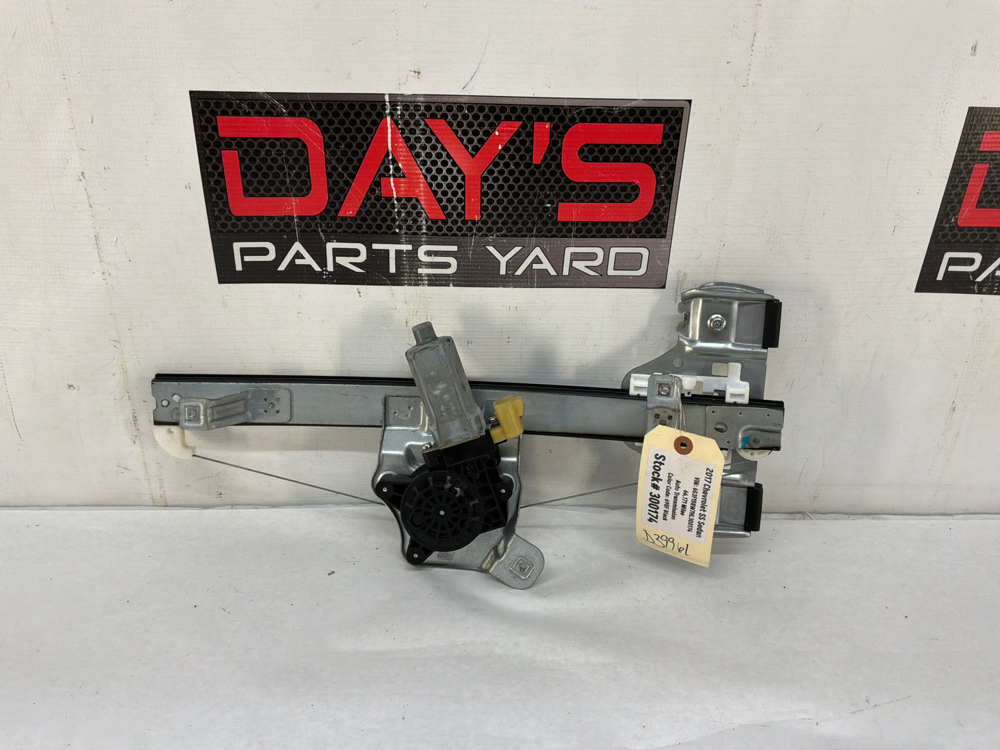 2017 Chevy SS Sedan LH Driver Rear Window Regulator Motor OEM