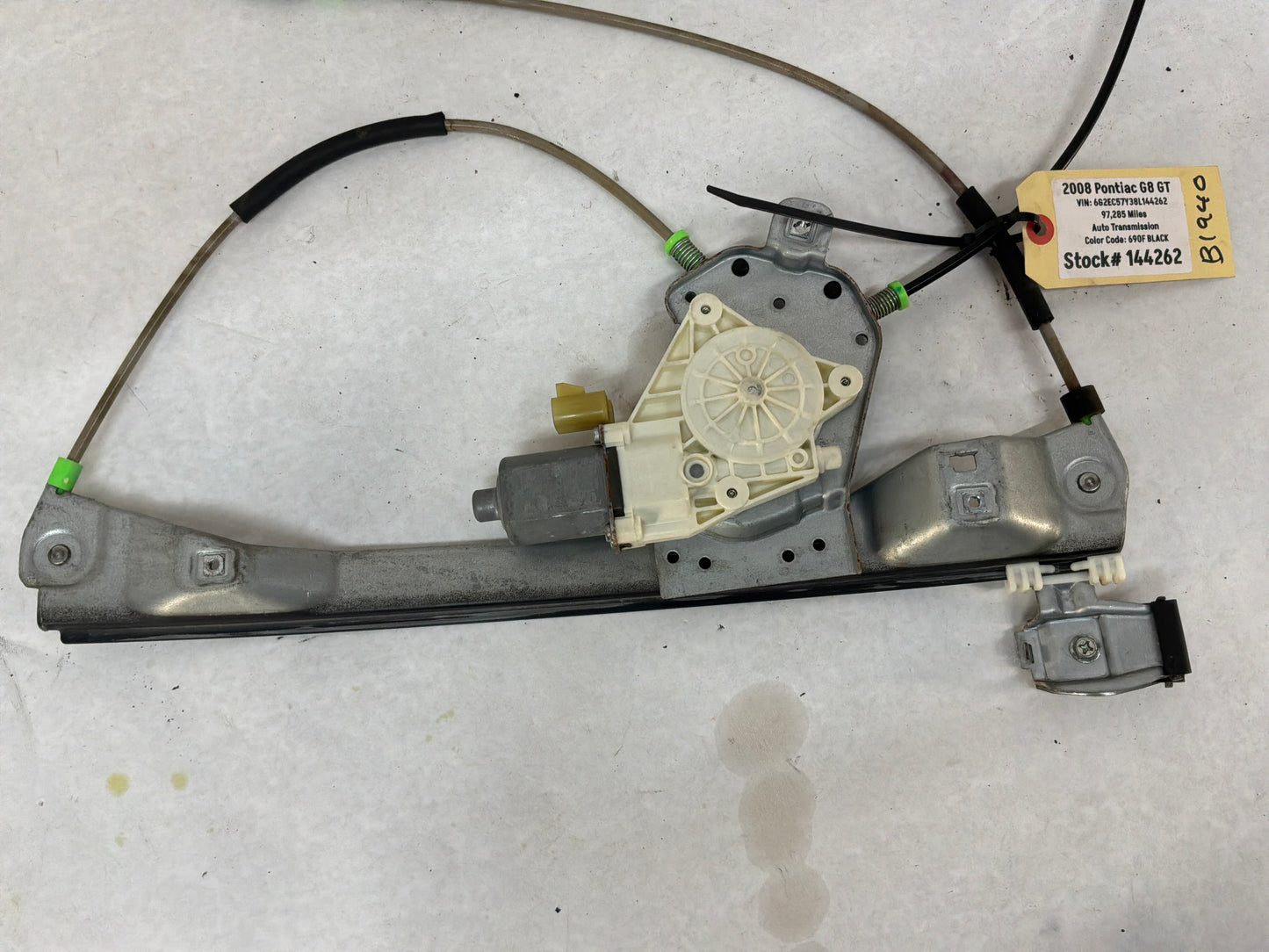 2008 Pontiac G8 LH Driver Front Door Window Regulator Motor OEM