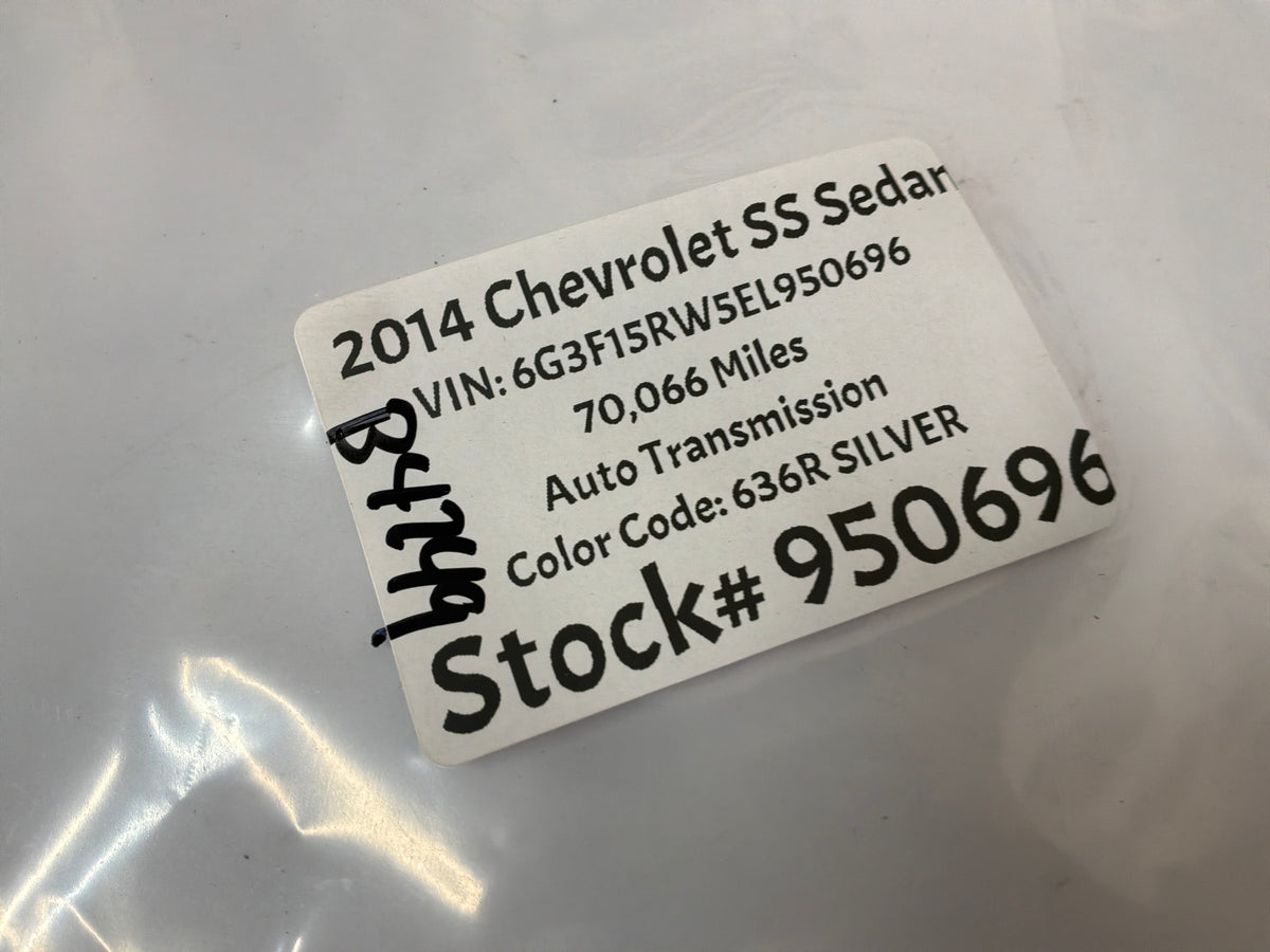 2014 Chevy SS Sedan Owners Manual Book OEM